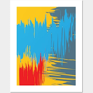 Abstract Paint Brush Strokes Posters and Art